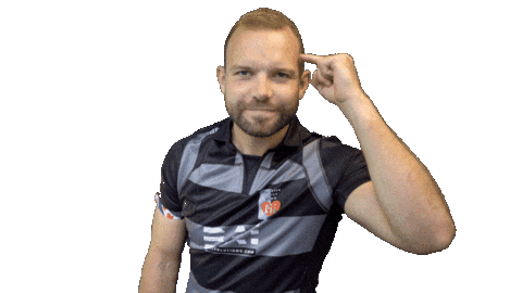 Rugby Think Sticker by FeansterRC