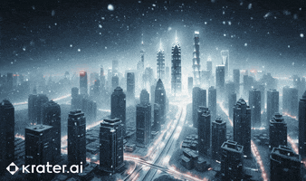 Snow Night GIF by Krater.ai