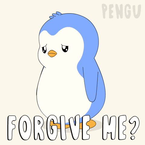 Sad Forgive Me GIF by Pudgy Penguins