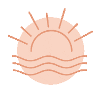 thefearlesschase beach palm tree beachy vibes the fearless chase Sticker