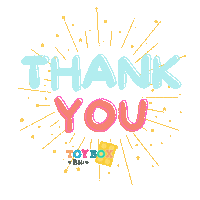 Toybox Thank You Sticker by Toy Box Bali