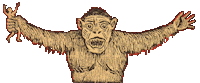 Tsungel monkey gorilla tsungel Sticker