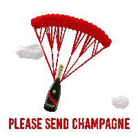 ghmummus help champagne bottle transparency Sticker