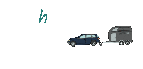 horzdrive giphyupload pferd anhänger horsetrailer Sticker