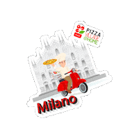 pizzavillage pizza cocacola milano napoli Sticker