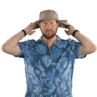 Sun Hat Sticker by DaveAndMahoney