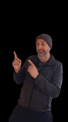 Pippin-in-Lapland giphygifmaker point up look there kijk daar GIF