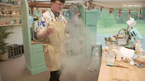 Glasses Oops GIF by The Great British Bake Off