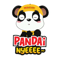 Panda Mascot Sticker by MR.DIY