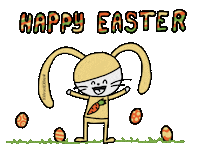 Happy Coelhinho Da Pascoa Sticker