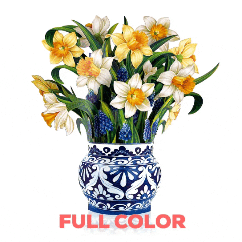 FreshCutPaper giphygifmaker fcp daffodil fresh cut paper GIF