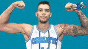 happy willy hernangomez GIF by Charlotte Hornets
