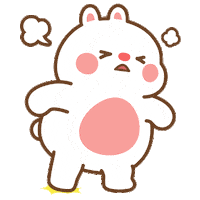 Bunny What Sticker by Tonton Friends