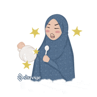 alfiihusnashuvaye hijab ramadhan islamic muslimah Sticker
