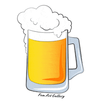 aimili78 love drink beer glass Sticker