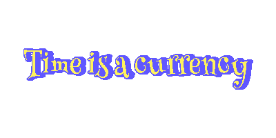 imchristinajohnson typography time purple currency Sticker