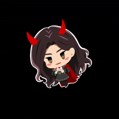 EliTheQueenBee giphyupload anime evil devil GIF