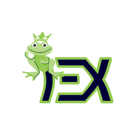 EightX fashion style king frog Sticker