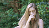 PhysicsGirl awkward hide hiding shame GIF
