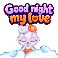 Good Night Love Sticker by Lucas and Friends by RV AppStudios