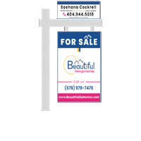 BeautifulGaHomes real estate realtor sign georgia Sticker