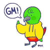 Gm Hello Sticker