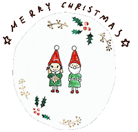 Happy Christmas Tree Sticker