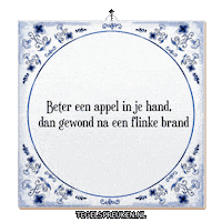 Brand Wijsheid Sticker by Tegelspreuken.nl