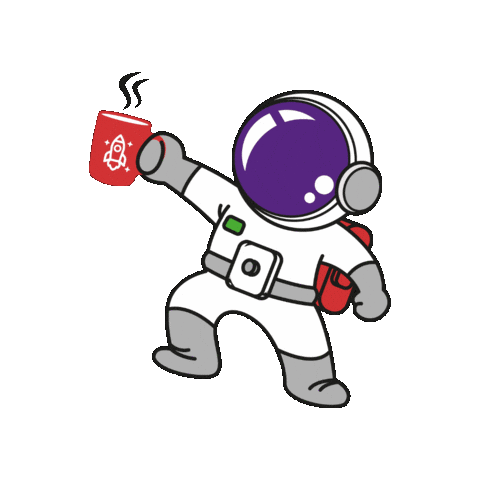 Coffee Space Sticker by Bluhaus