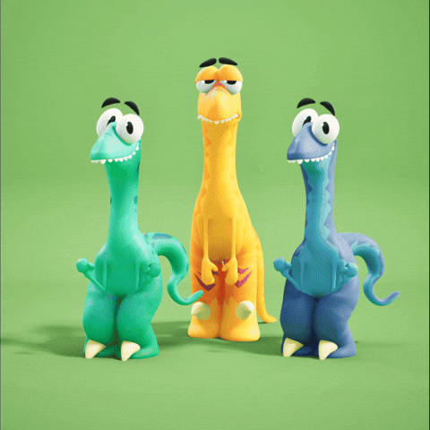 Good Vibes Dancing GIF by Claynosaurz