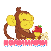 Comida Banana Sticker by Mundo Bita