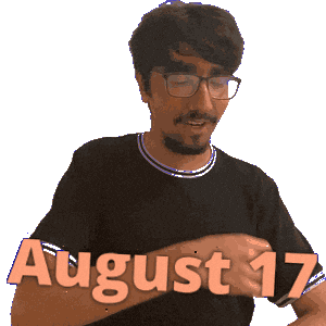 August 17 Sticker