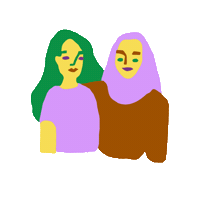 Women Cafe Sticker by De Voorkamer