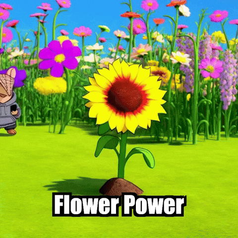 Flower Power Growth GIF by Chillo Dillo