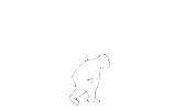 Monkey Kick Sticker by Brannmanndan