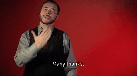 sign language many thanks GIF by Sign with Robert