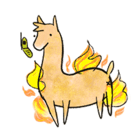 HoradeMiarte cartoon fire phone fuego Sticker
