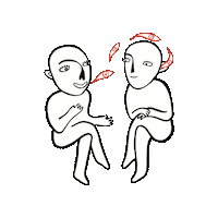 Friends Think Sticker by Grafika_ASP_Krakow