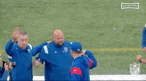 High Five New York Giants GIF by NFL