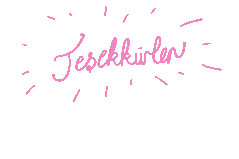 Thanks Tesekkurler Sticker by KizCode