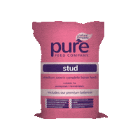 thepurefeedcompany stud horse feed pure feed the pure feed company Sticker