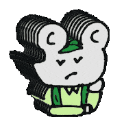 Chu 悩む Sticker by ㈱中越興業