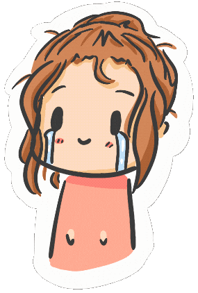 Sad Chibi Sticker