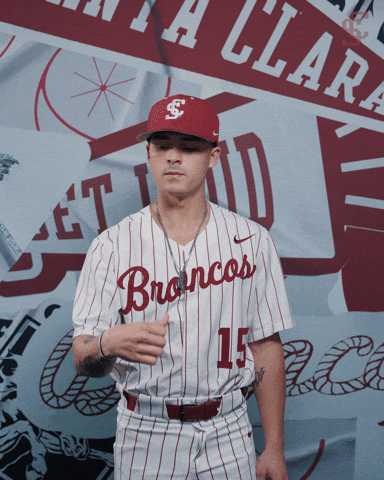 Bronco Baseball GIF by Santa Clara Broncos