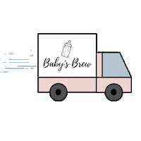 Delivery Truck Sticker by The Baby's Brew