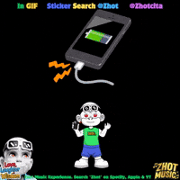 Battery Power Charging Phone GIF by Zhot Music