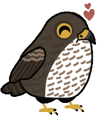 Bird Hawk Sticker by mahoniemoni