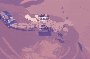 Car Chase Steam GIF by deadstaticdrive