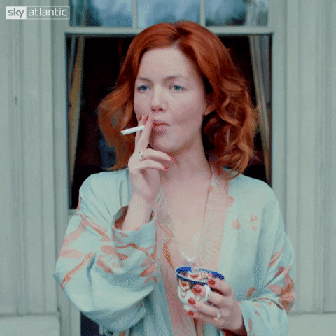 chill smoking GIF