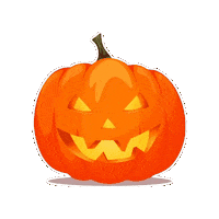 tanyaart pumpkin october jacko halowen Sticker